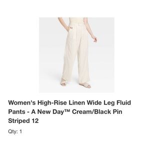 Target High Rise Linen Pant